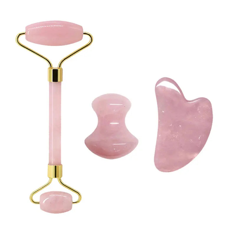 Kit Rituel Éclat Royal ( Gua Sha &  Rouleau de Massage)