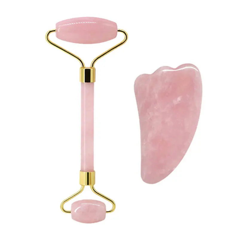 Kit Rituel Éclat Royal ( Gua Sha &  Rouleau de Massage)