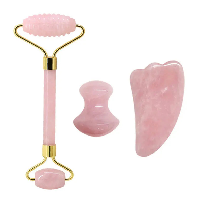 Kit Rituel Éclat Royal ( Gua Sha &  Rouleau de Massage)