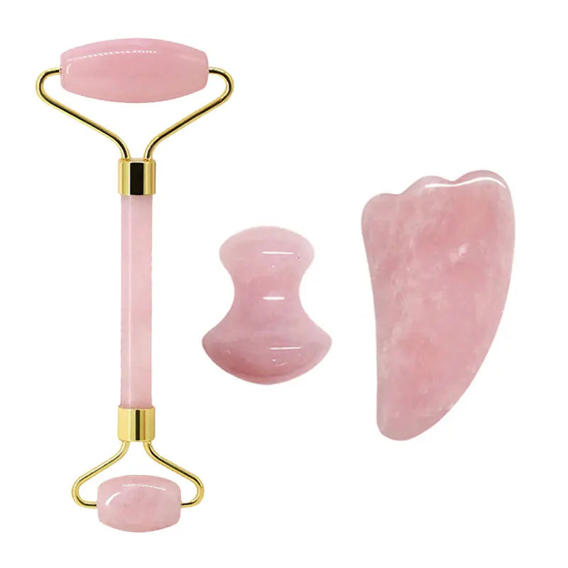 Kit Rituel Éclat Royal ( Gua Sha &  Rouleau de Massage)