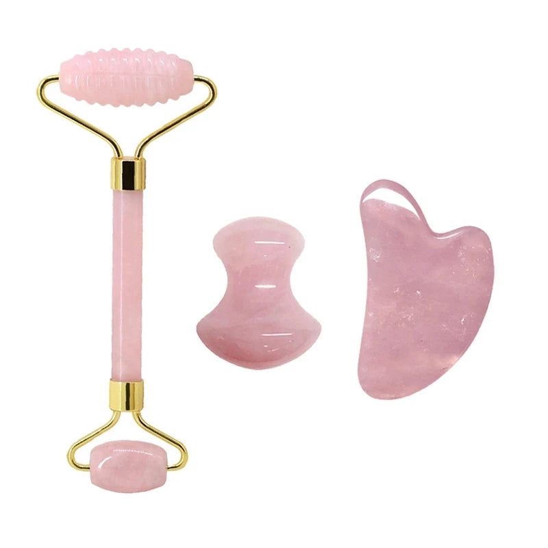 Kit Rituel Éclat Royal ( Gua Sha &  Rouleau de Massage)
