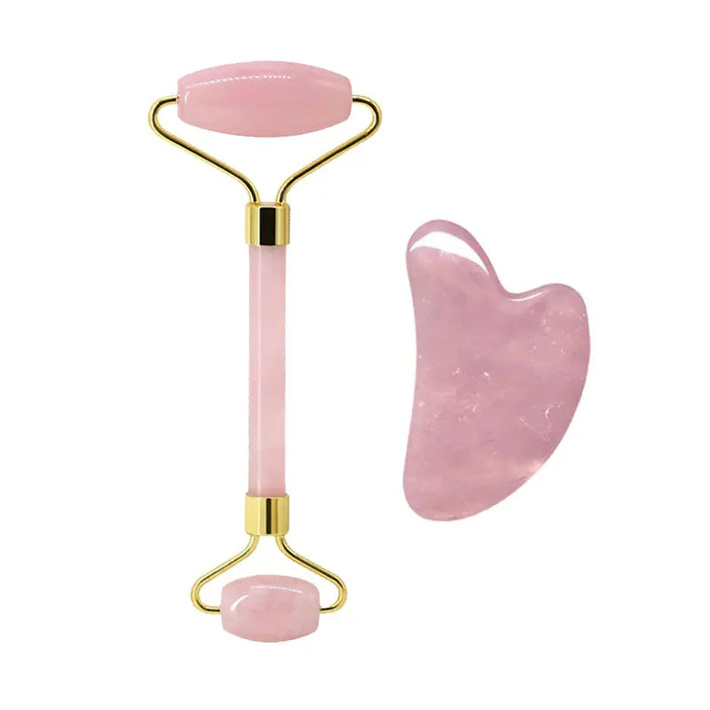 Kit Rituel Éclat Royal ( Gua Sha &  Rouleau de Massage)