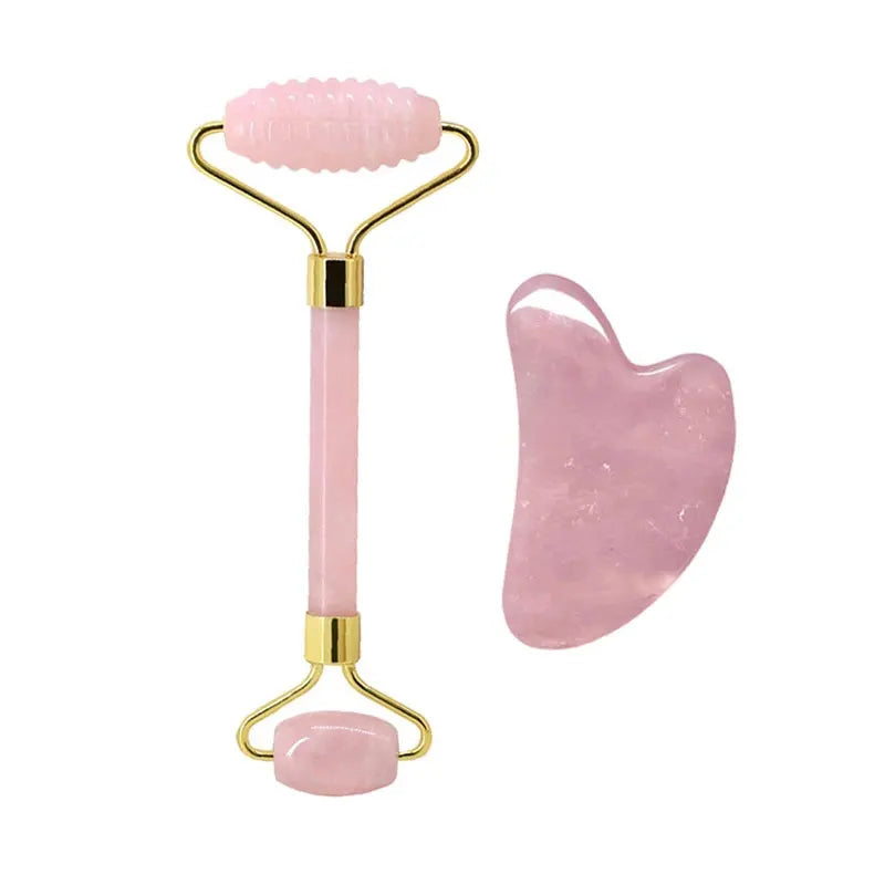 Kit Rituel Éclat Royal ( Gua Sha &  Rouleau de Massage)