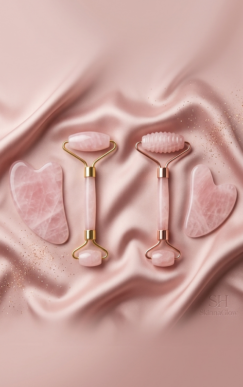 Kit Rituel Éclat Royal ( Gua Sha &  Rouleau de Massage)